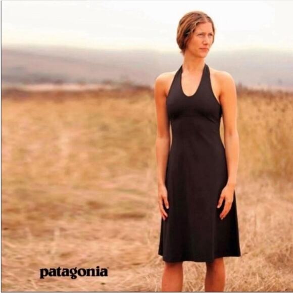 Patagonia Dresses & Skirts - Patagonia‎ Iliana Halter Knee Length Dress XS Black